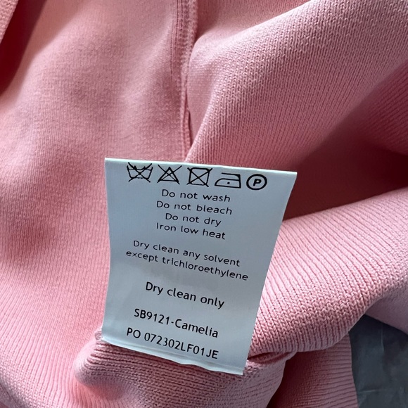 HOUSE OF CB 'Camelia' Apricot Pink Plunge Maxi Dress - Picture 10 of 10